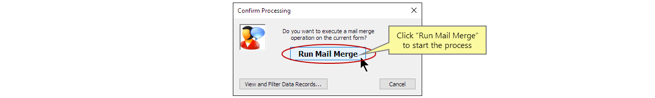 Start the mail merge process